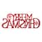 Glitzhome® 24" Red Merry Christmas Metal Wall Décor